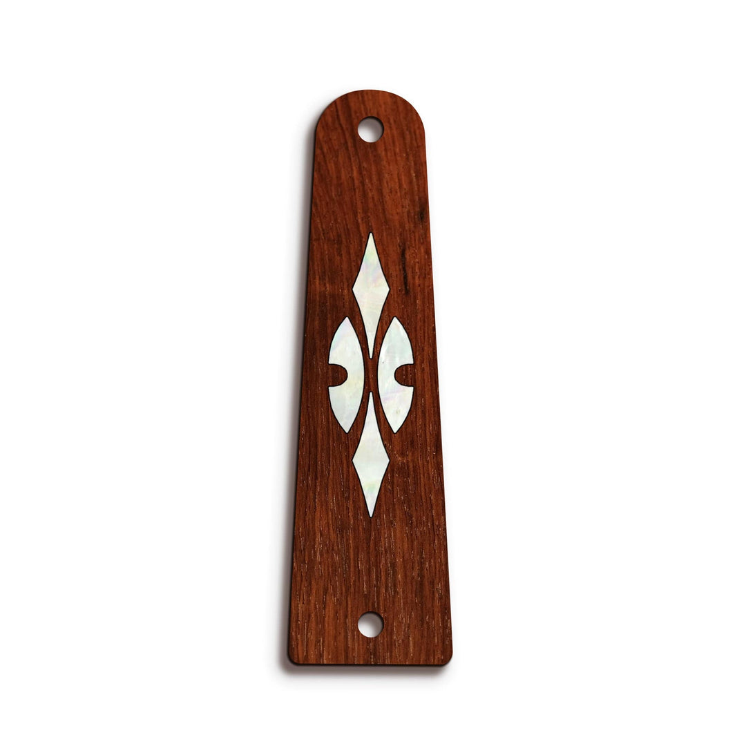TaylorbyThalia Truss Rod Cover Classic Taylor Inlay Truss Rod Cover | Shape T14 - Fits 2 Hole Taylor Guitars 700 Series Reflections / Indian Rosewood
