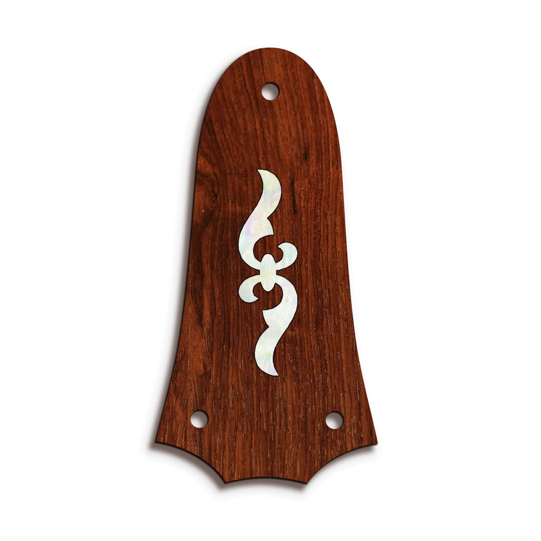 TaylorbyThalia Truss Rod Cover Classic Taylor Inlay Truss Rod Cover | Shape T3 - Fits 3 Hole Taylor Guitars 400 Series Renaissance / Indian Rosewood