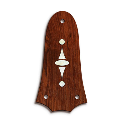 TaylorbyThalia Truss Rod Cover Classic Taylor Inlay Truss Rod Cover | Shape T3 - Fits 3 Hole Taylor Guitars 500 Series Century / Indian Rosewood