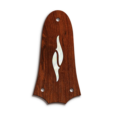 TaylorbyThalia Truss Rod Cover Classic Taylor Inlay Truss Rod Cover | Shape T3 - Fits 3 Hole Taylor Guitars 800 Series Element / Indian Rosewood