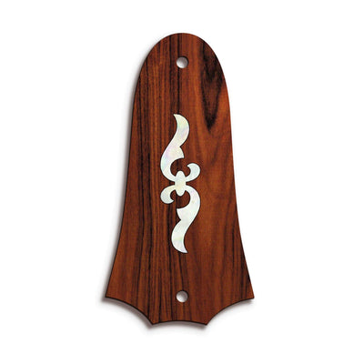 TaylorbyThalia Truss Rod Cover Classic Taylor Inlay Truss Rod Cover | Shape T4 - Fits 2 Hole Taylor Guitars 400 Series Renaissance / Rosewood