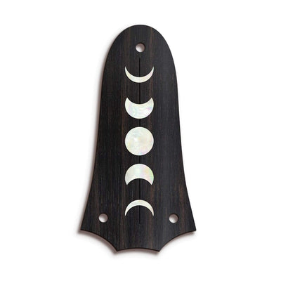 TaylorbyThalia Truss Rod Cover Custom Truss Rod Cover | Shape T3 - Fits 3 Hole Taylor Guitars Moon Phases / Black Ebony