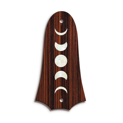 TaylorbyThalia Truss Rod Cover Custom Truss Rod Cover | Shape T4 - Fits 2 Hole Taylor Guitars Moon Phases / Indian Rosewood