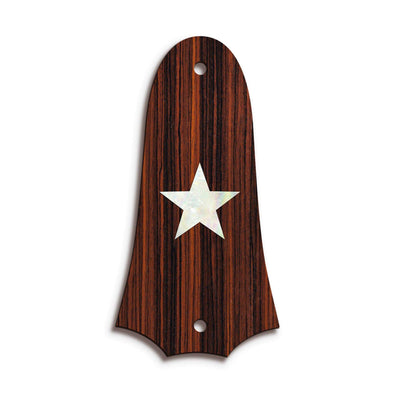 TaylorbyThalia Truss Rod Cover Custom Truss Rod Cover | Shape T4 - Fits 2 Hole Taylor Guitars Pearl Star / Indian Rosewood