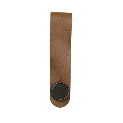 Thalia Leather Strap Tie Black Ebony | Leather Strap Tie Brown / Black / Headstock