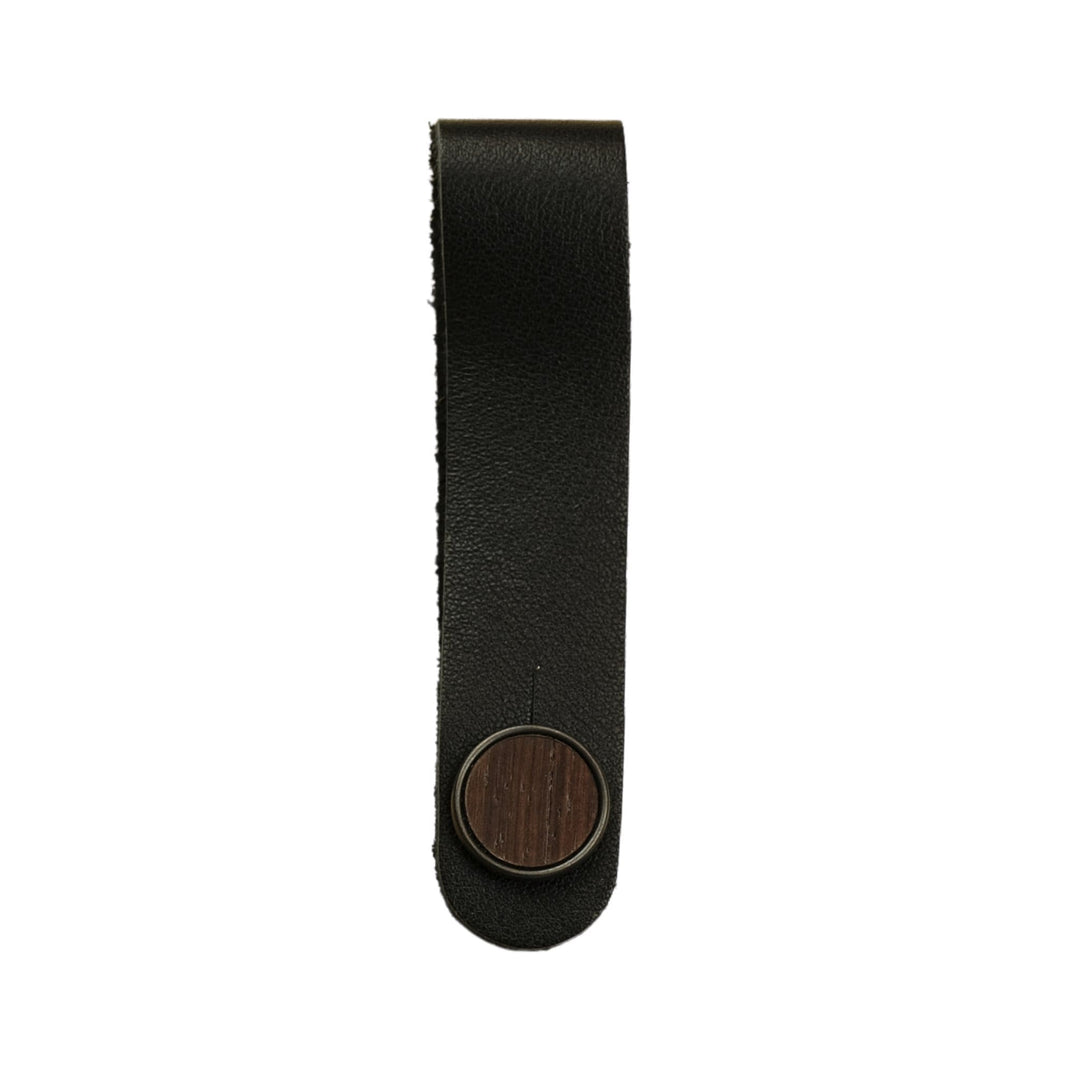 Thalia Leather Strap Tie Indian Rosewood | Leather Strap Tie Black / Black / Headstock
