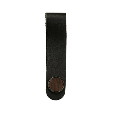 Thalia Leather Strap Tie Indian Rosewood | Leather Strap Tie Black / Black / Headstock