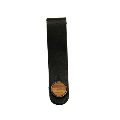 Thalia OCU AAA Curly Hawaiian Koa | Leather Strap Tie Black / Black / Headstock