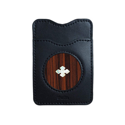 Thalia Phone Wallet Pearl Diamond | Leather Phone Wallet Indian Rosewood