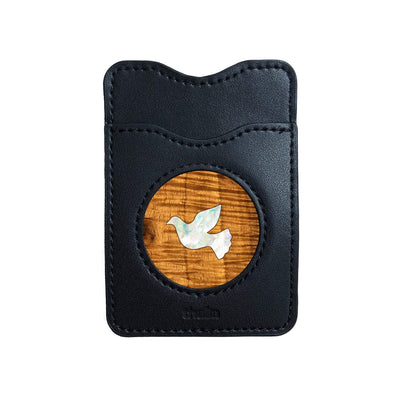 Thalia Phone Wallet Pearl Dove | Leather Phone Wallet AAA Curly Koa