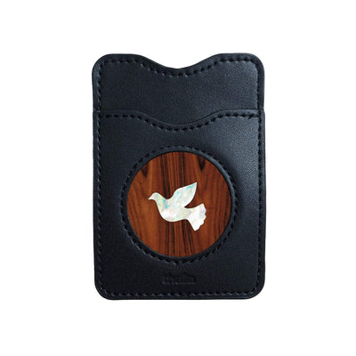 Thalia Phone Wallet Pearl Dove | Leather Phone Wallet Santos Rosewood