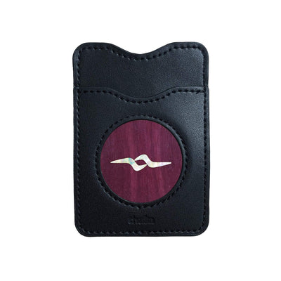 Thalia Phone Wallet Pearl Koa | Leather Phone Wallet Purpleheart