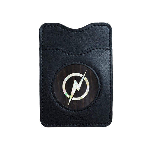 Thalia Phone Wallet Pearl Lightning Bolt | Leather Phone Wallet AAA Curly Koa