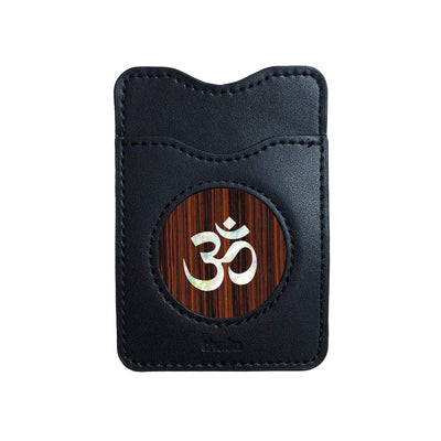 Thalia Phone Wallet Pearl OM | Leather Phone Wallet Indian Rosewood
