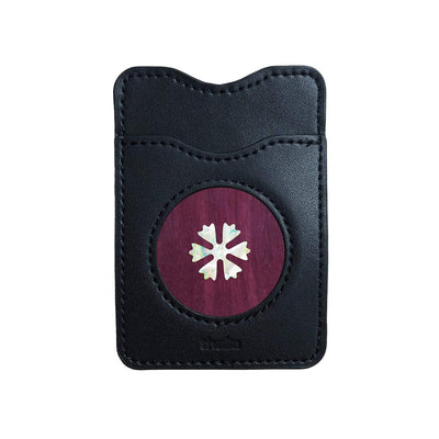 Thalia Phone Wallet Pearl Snowflake | Leather Phone Wallet Purpleheart