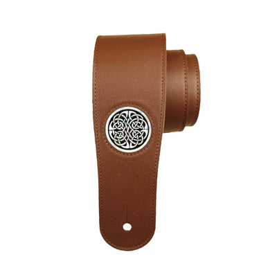 Thalia Strap Pearl Celtic Knot | Italian Leather Strap Brown / Standard