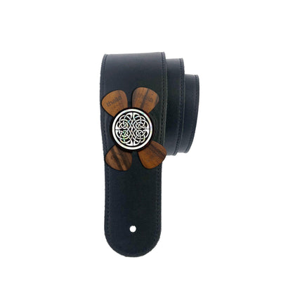 Thalia Strap Pearl Celtic Knot | Pick Puck Integrated Leather Strap Black Ebony / Black / STANDARD