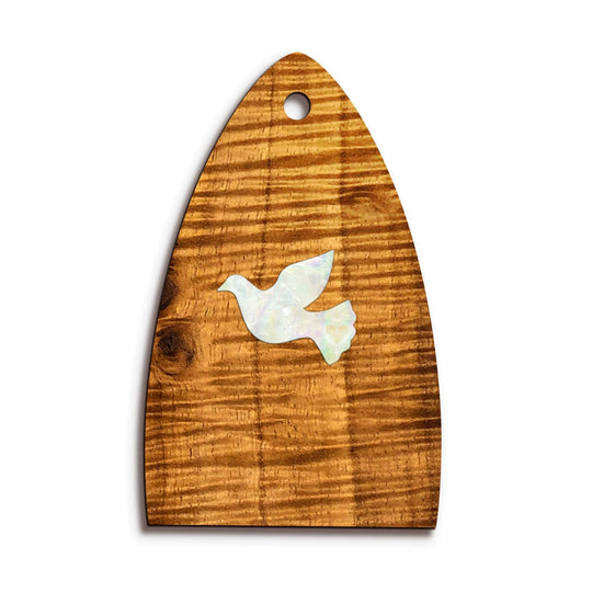 Thalia Truss Rod Cover Custom Truss Rod Cover | Shape T12 - Fits Many PRS Guitars Pearl Dove / AAA Curly Koa