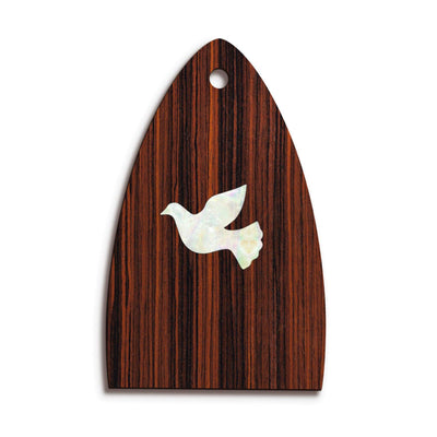 Thalia Truss Rod Cover Custom Truss Rod Cover | Shape T12 - Fits Many PRS Guitars Pearl Dove / Indian Rosewood
