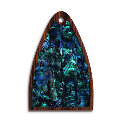 Thalia Truss Rod Cover Custom Truss Rod Cover | Shape T13 - Fits Many PRS Guitars Blue Abalone / Indian Rosewood