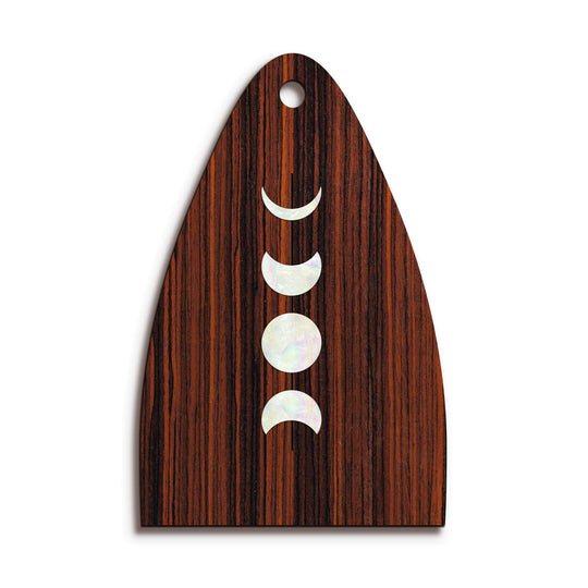 Thalia Truss Rod Cover Custom Truss Rod Cover | Shape T13 - Fits Many PRS Guitars Moon Phases / Indian Rosewood