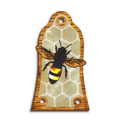 Thalia Truss Rod Cover Save the Bees | Custom Truss Rod Cover Pearl Save the Bees / T11 (Epiphone)