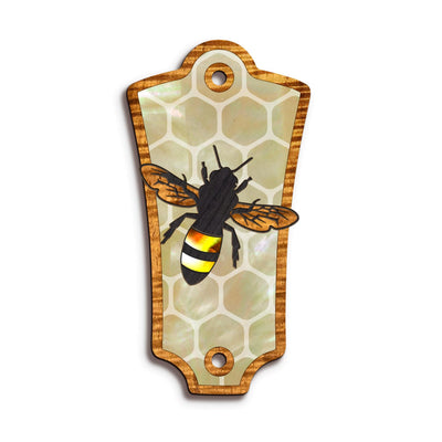 Thalia Truss Rod Cover Save the Bees | Custom Truss Rod Cover Pearl Save the Bees / T2 (Guild)