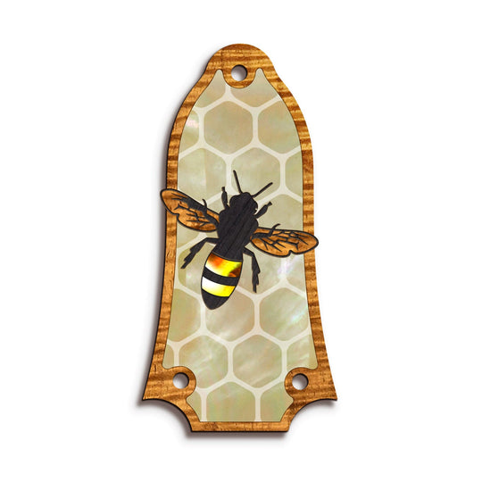 Thalia Truss Rod Cover Save the Bees | Custom Truss Rod Cover Pearl Save the Bees / T6 (Epiphone)