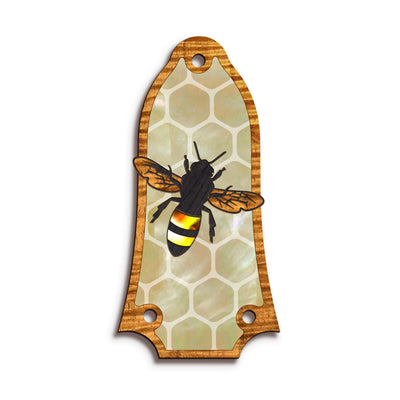 Thalia Truss Rod Cover Save the Bees | Custom Truss Rod Cover Pearl Save the Bees / T6 (Epiphone)